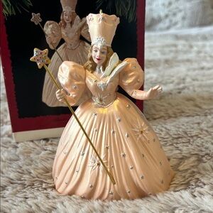 Hallmark Peach and Gold Glinda Ornament